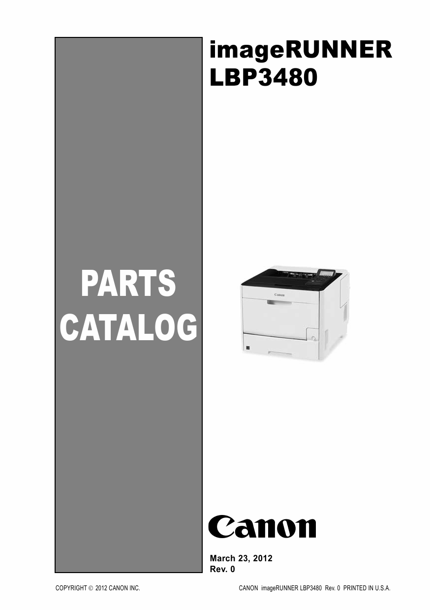 Canon imageRUNNER-iR LBP3480 Parts Catalog-1